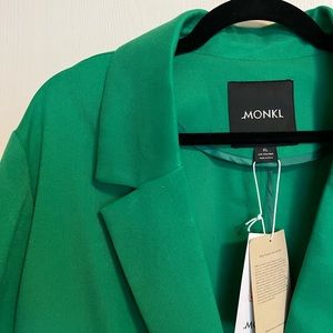 NWT green slouchy blazer